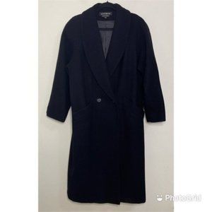 Donnybrook women's black wool long pea coat  size 10P